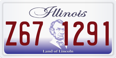 IL license plate Z671291
