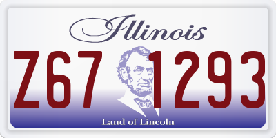 IL license plate Z671293