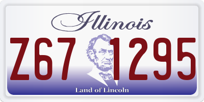 IL license plate Z671295