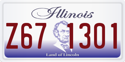 IL license plate Z671301