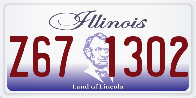 IL license plate Z671302