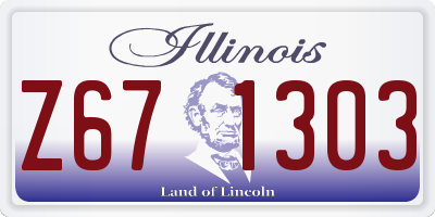 IL license plate Z671303