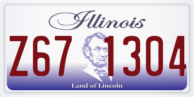IL license plate Z671304