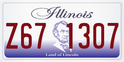 IL license plate Z671307