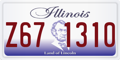 IL license plate Z671310