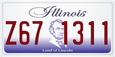 IL license plate Z671311
