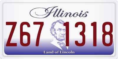 IL license plate Z671318