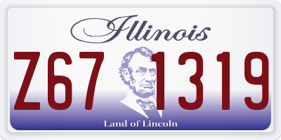IL license plate Z671319