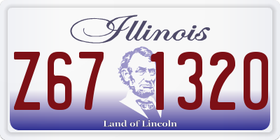 IL license plate Z671320