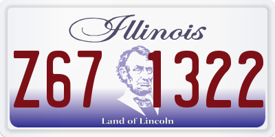 IL license plate Z671322