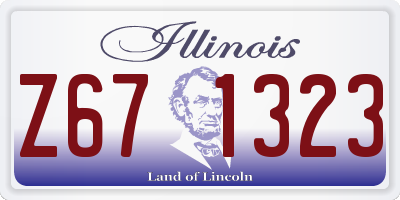 IL license plate Z671323