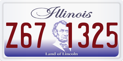 IL license plate Z671325