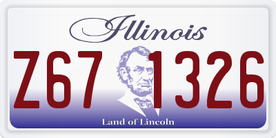 IL license plate Z671326