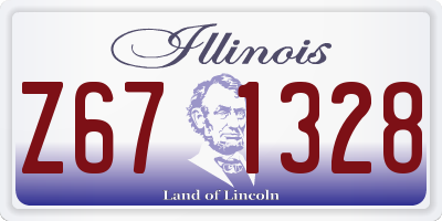 IL license plate Z671328