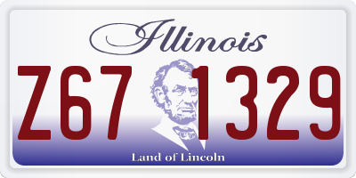 IL license plate Z671329