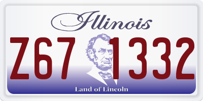IL license plate Z671332