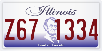 IL license plate Z671334