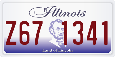 IL license plate Z671341