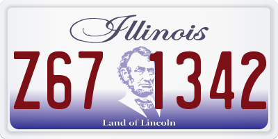 IL license plate Z671342