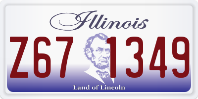 IL license plate Z671349