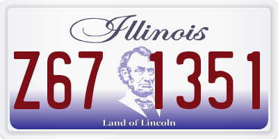 IL license plate Z671351