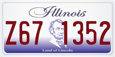 IL license plate Z671352