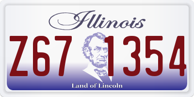 IL license plate Z671354