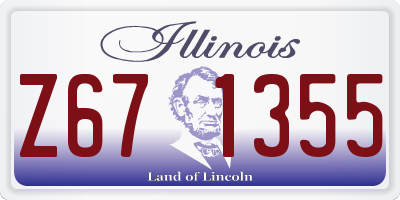 IL license plate Z671355