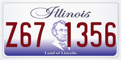 IL license plate Z671356