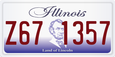 IL license plate Z671357