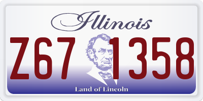 IL license plate Z671358