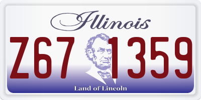 IL license plate Z671359