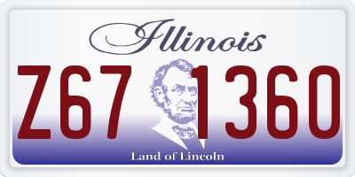 IL license plate Z671360
