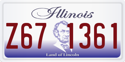 IL license plate Z671361