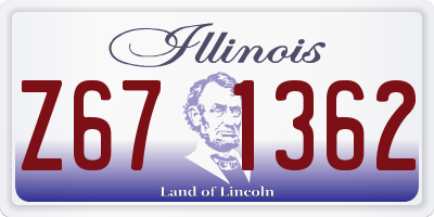 IL license plate Z671362