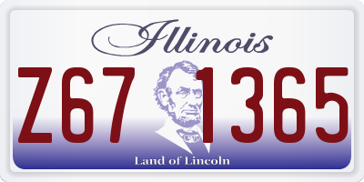 IL license plate Z671365