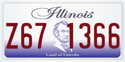 IL license plate Z671366