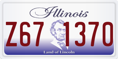 IL license plate Z671370