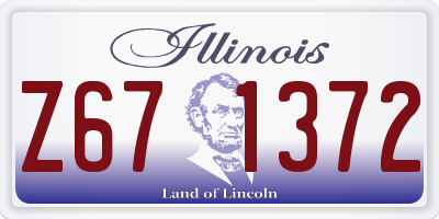 IL license plate Z671372