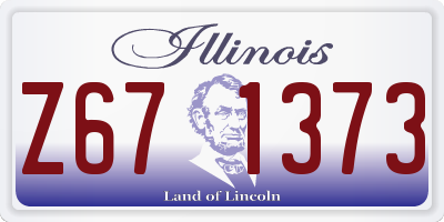 IL license plate Z671373