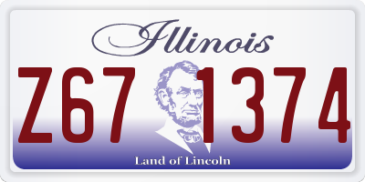 IL license plate Z671374