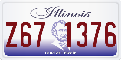 IL license plate Z671376