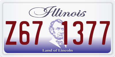 IL license plate Z671377