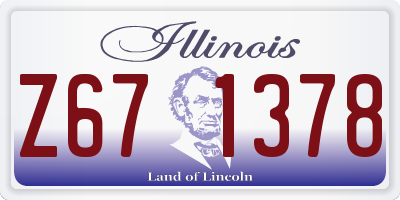 IL license plate Z671378