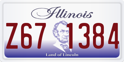 IL license plate Z671384