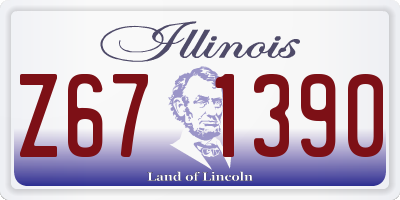 IL license plate Z671390