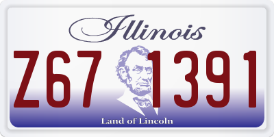 IL license plate Z671391