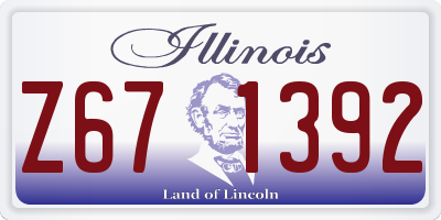 IL license plate Z671392