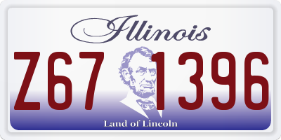 IL license plate Z671396