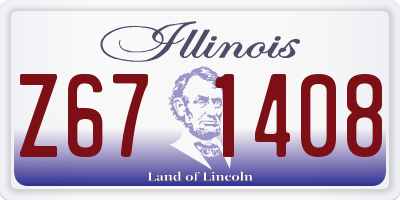 IL license plate Z671408